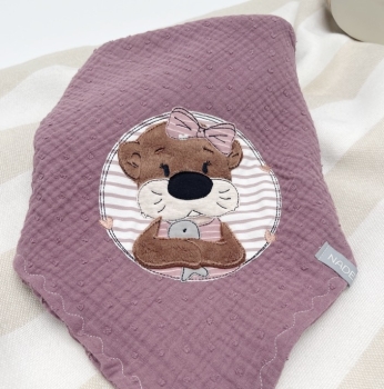 Halstuch "Button Otterdame mit Fisch"